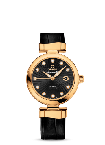 Omega LadyMatic Co-Axial 34 Yellow Gold / Black